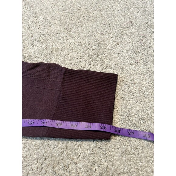 Lululemon Zone In Crop Legging‎ High Rise Seamless Burgundy Women's 10 - Picture 5 of 8